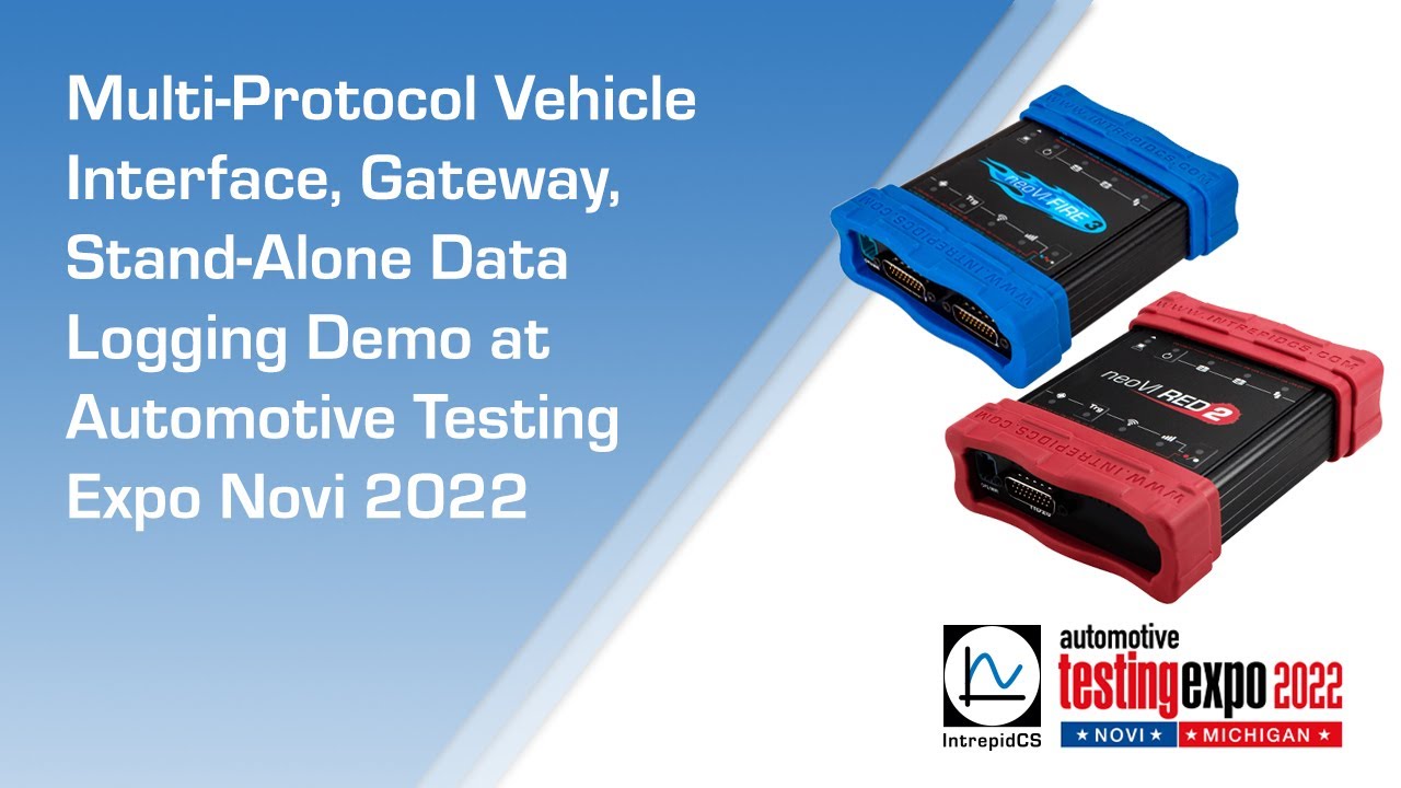 Multi-Protocol Vehicle Interface, Stand-Alone Data Logging Demo at Automotive Testing Expo Novi 2022