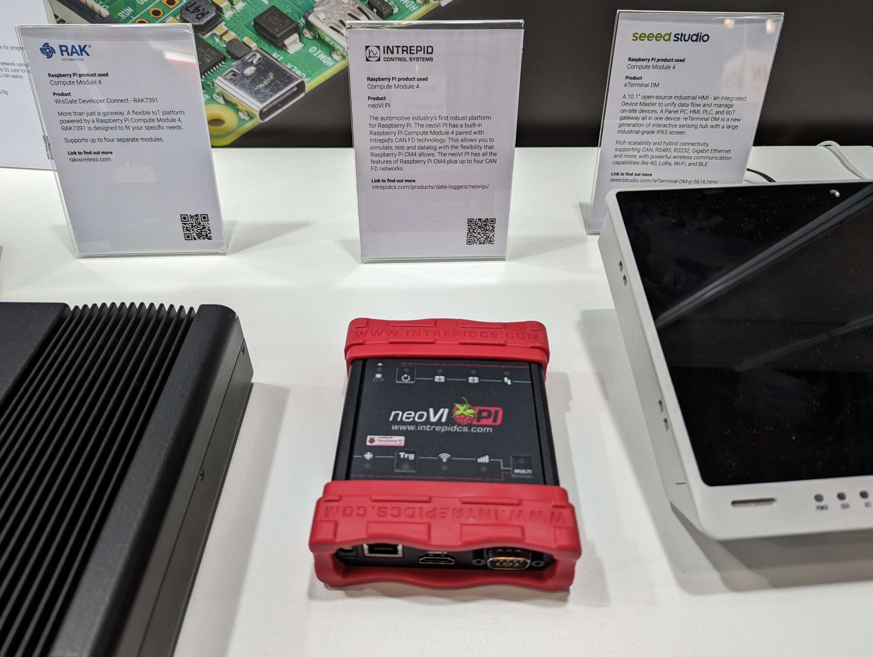 Intrepid's neoVI PI Product Showcased at Raspberry Pi's Booth in Embedded World 2023